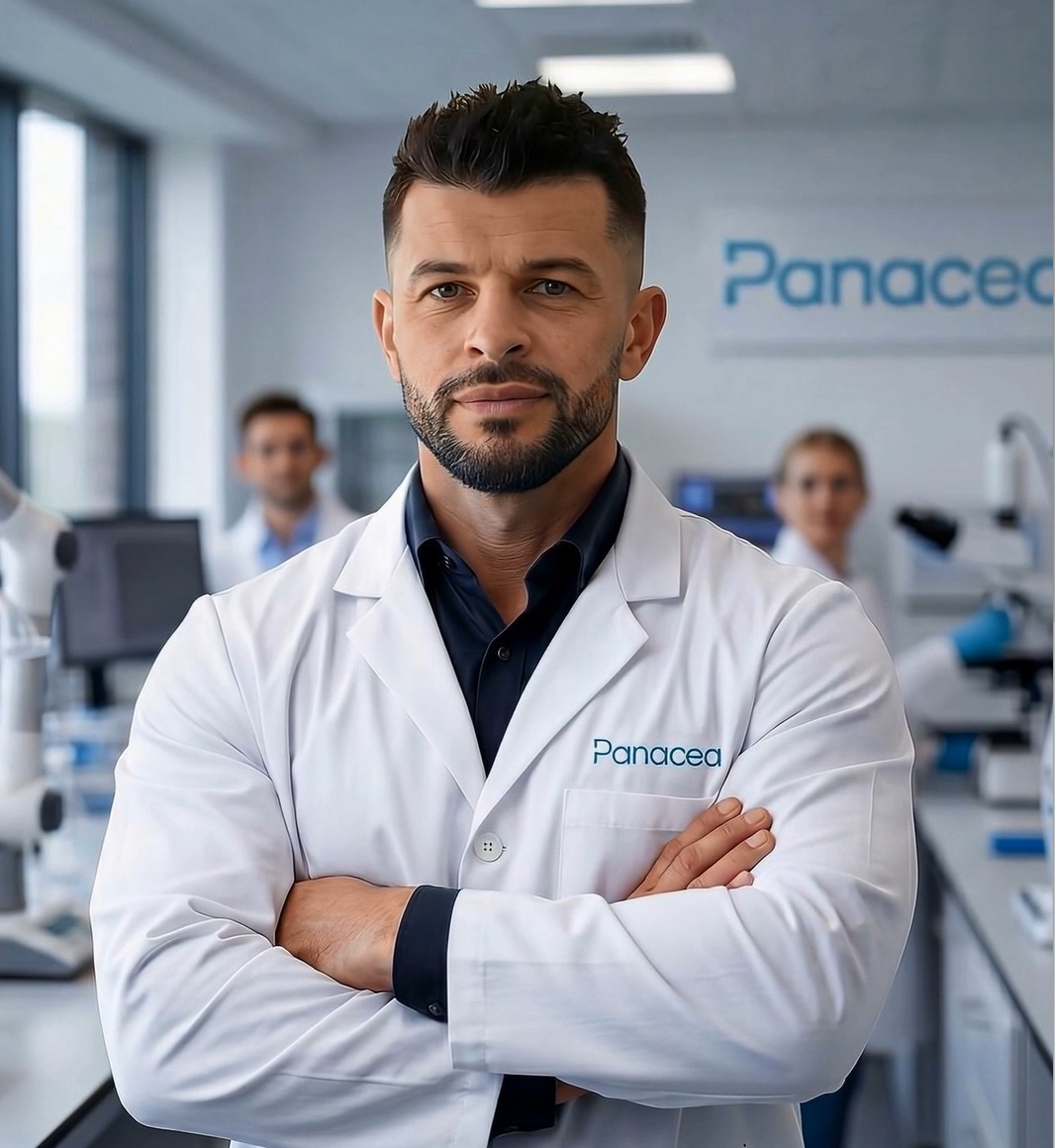 Bogdan Dicoias, founder and scientist at Panacea Bio Chem — the researcher behind AxoplyLM, the axolotl-inspired polymer research programme